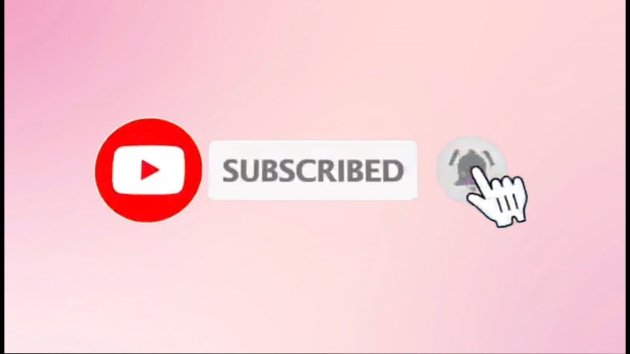 Subscribe Button with sound effect (pink)