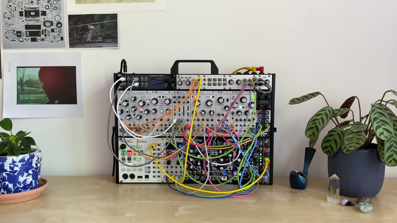 Ambient Eurorack Modular synth // Generative Patch // Disting EX Macro Oscillator (MI Braids)