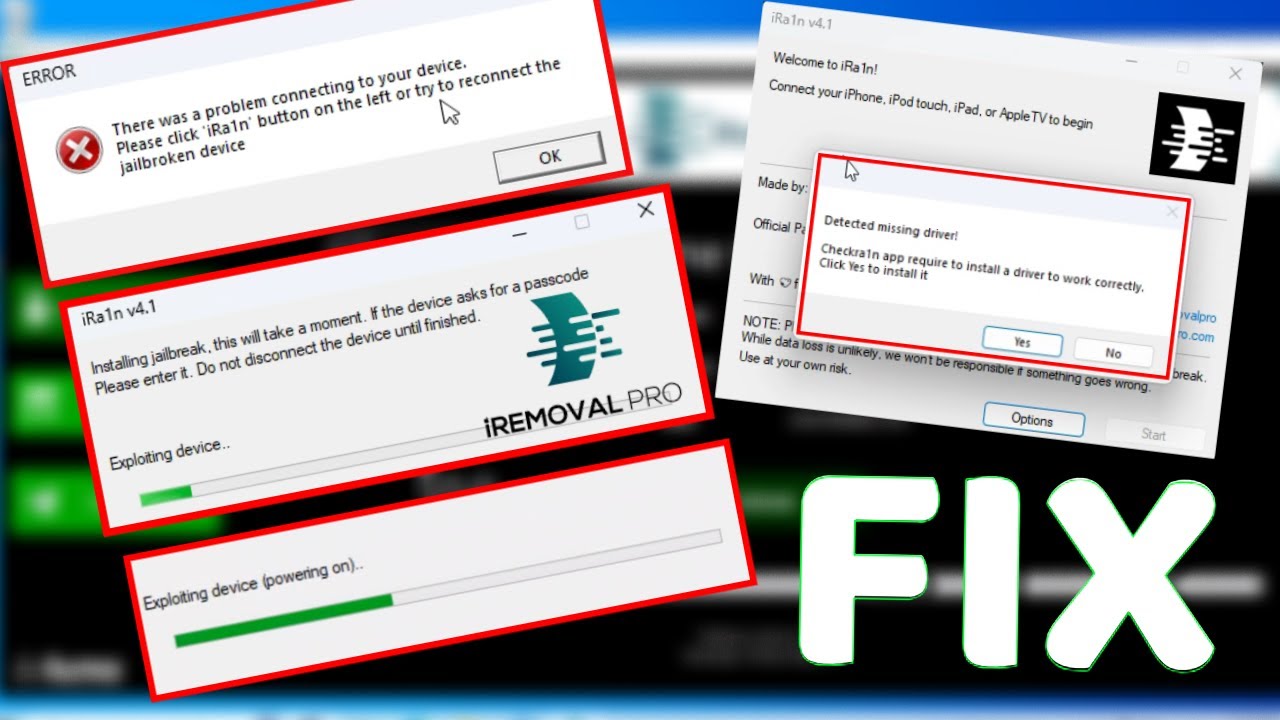 [Исправление 100%] Не работает джейлбрейк iRemoval Pro — устройство зависло, эксплуатируя уязвимо...