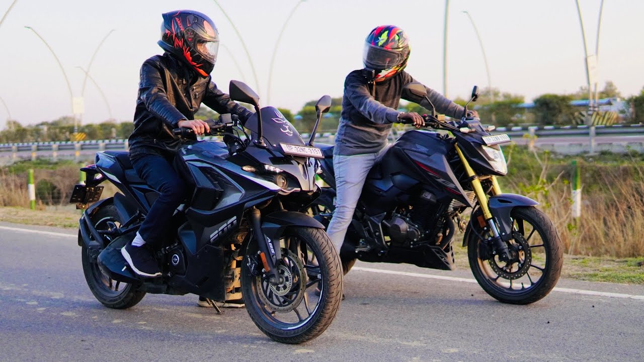 Honda CB300F vs Bajaj Pulsar RS200 (Bs7) || Long Race || yeh kay ho gaya 🤣🤣