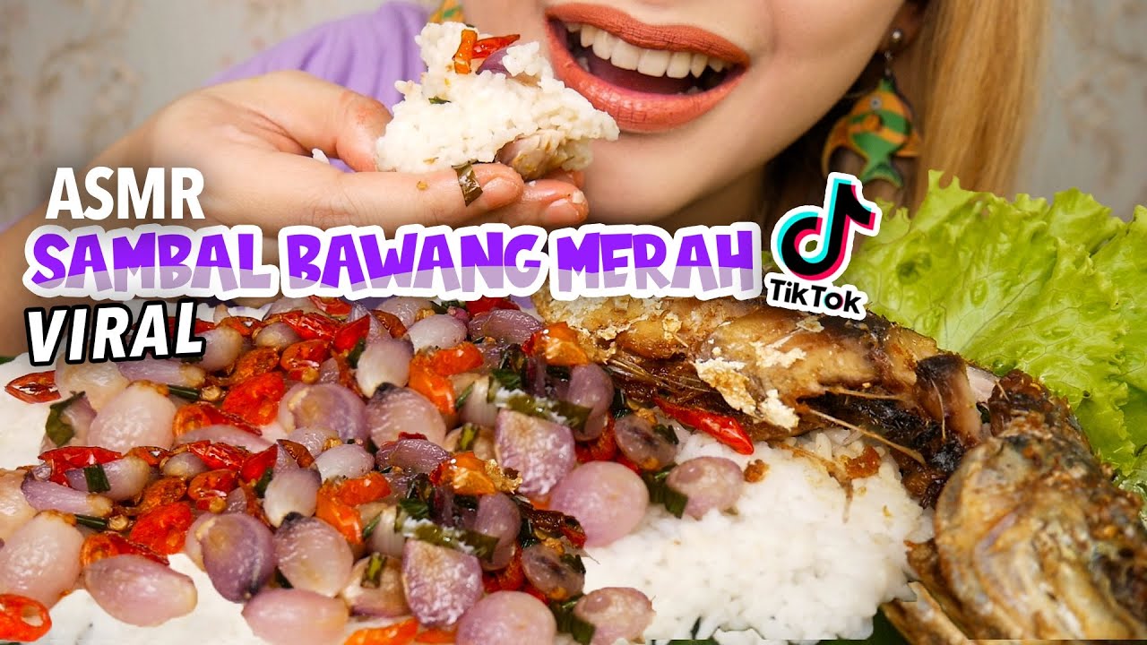 ASMR MASAK SAMBAL BAWANG MERAH UTUH VIRAL di TikTok | ASMR Indonesia