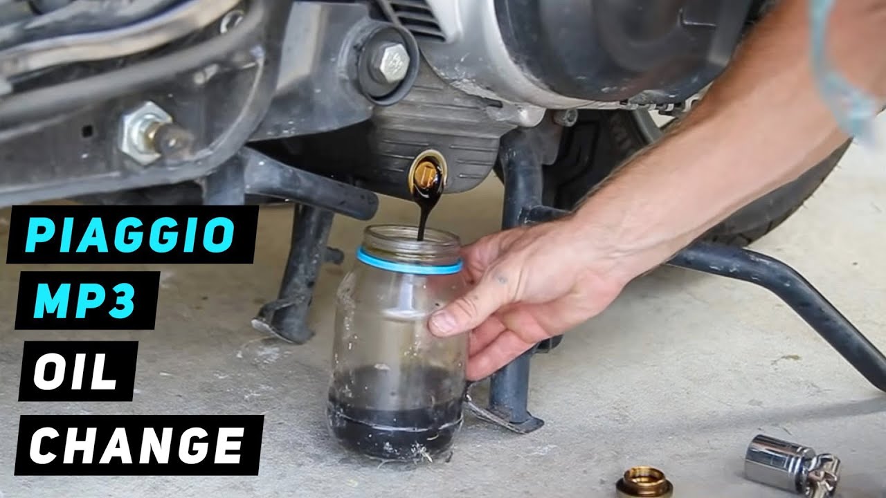 Piaggio MP3 - Oil Change | Mitch's Scooter Stuff