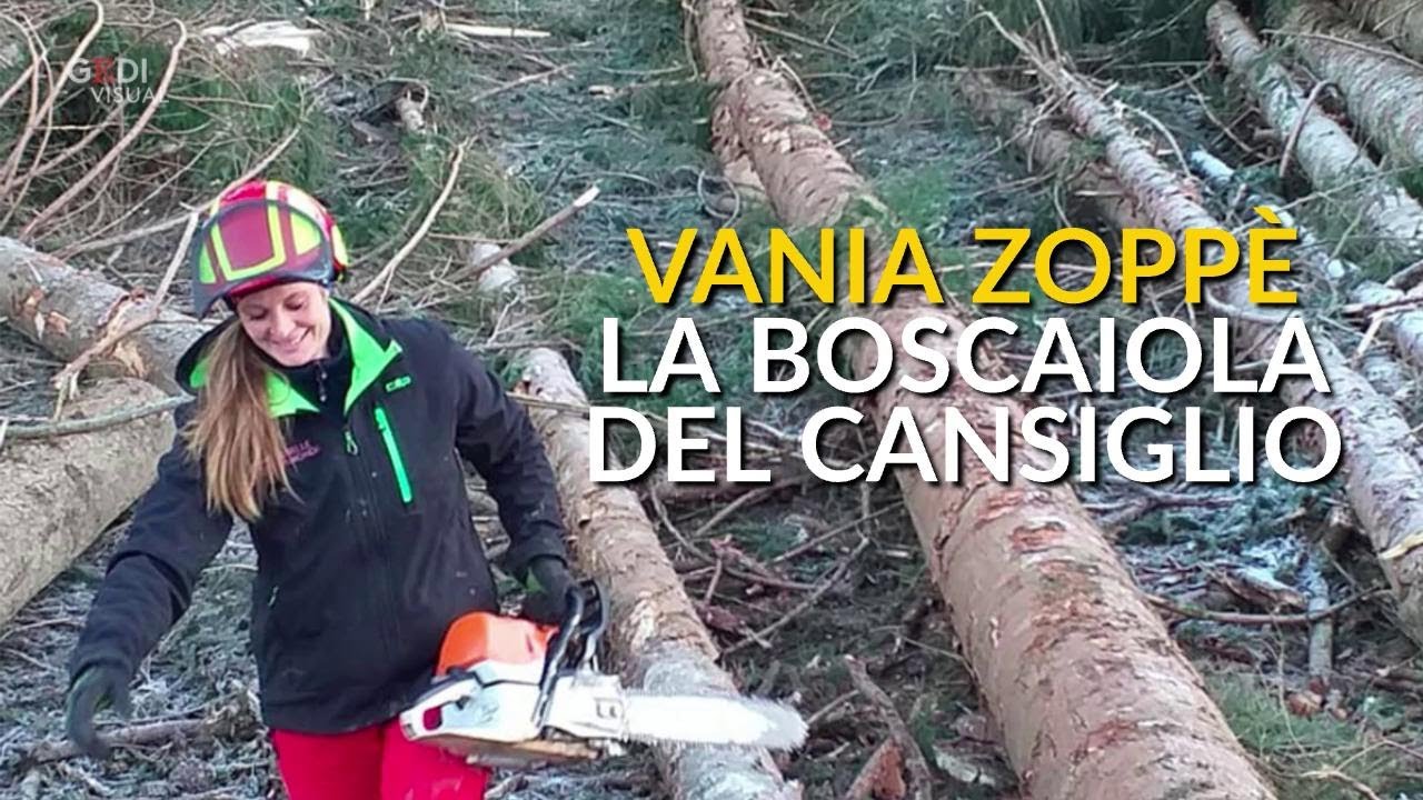 Vania Zoppè, la boscaiola del Cansiglio protagonista in tv