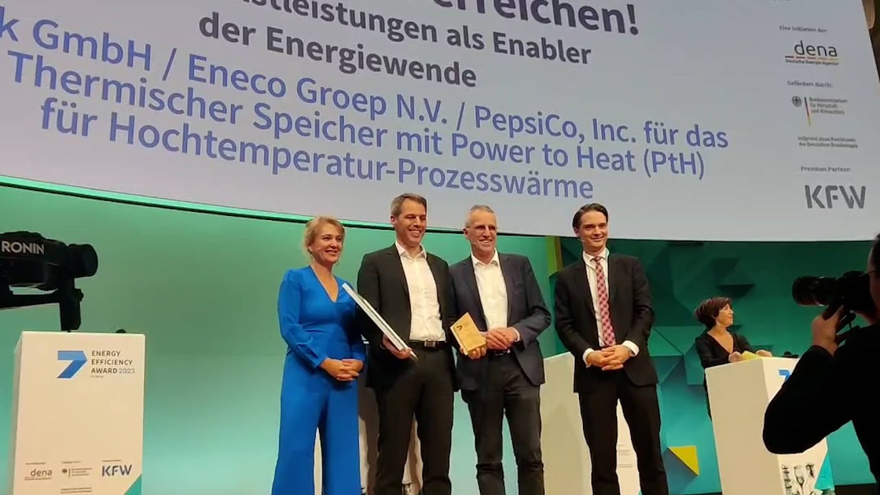 Kraftblock, Eneco and PepsiCo win German Energy Efficiency Award (2023) for Volt project