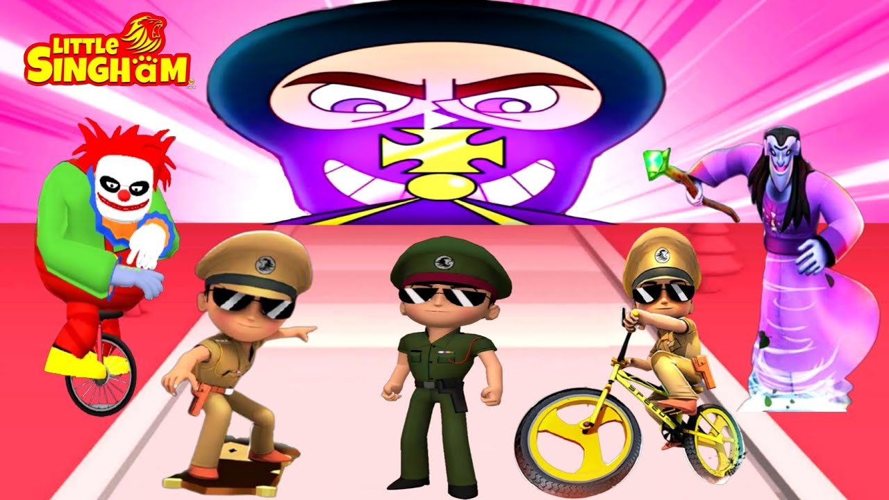 Little Singham vs Little Singham Chala London vs Little Singham Cycle Race Gameplay 
