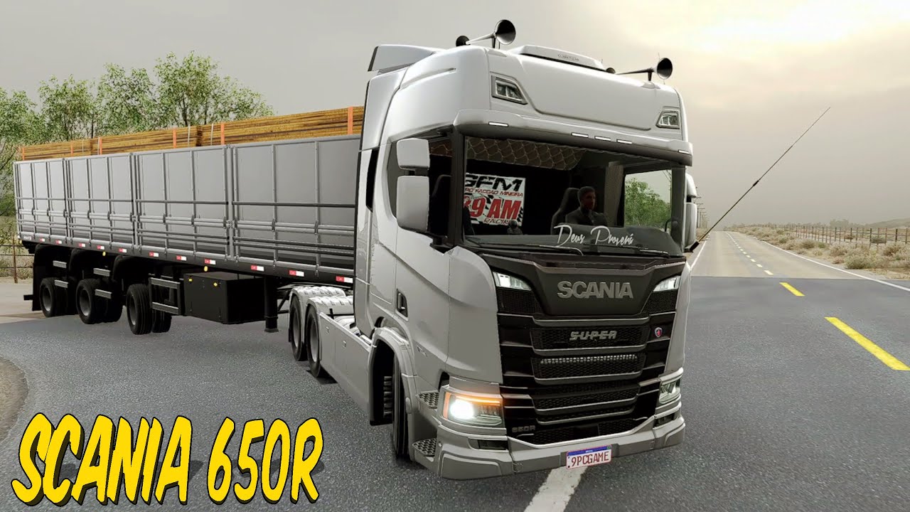 MUITA PRESS&Atilde;O NA SCANIA 650R - 170KM/H NO MAPA OESTE BAIANO - ETS 2 1.53 MODS