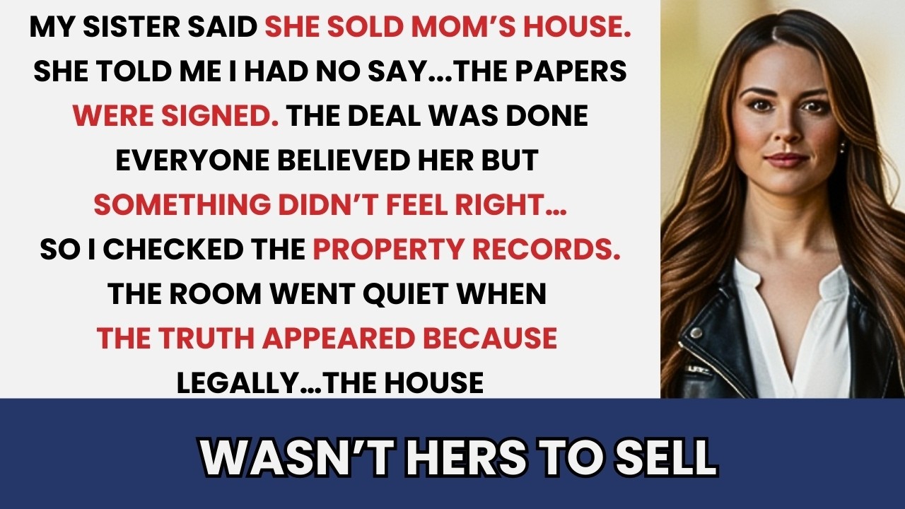 My Sister Sold Mom’s House Behind My Back — The Property Records Said Otherwise