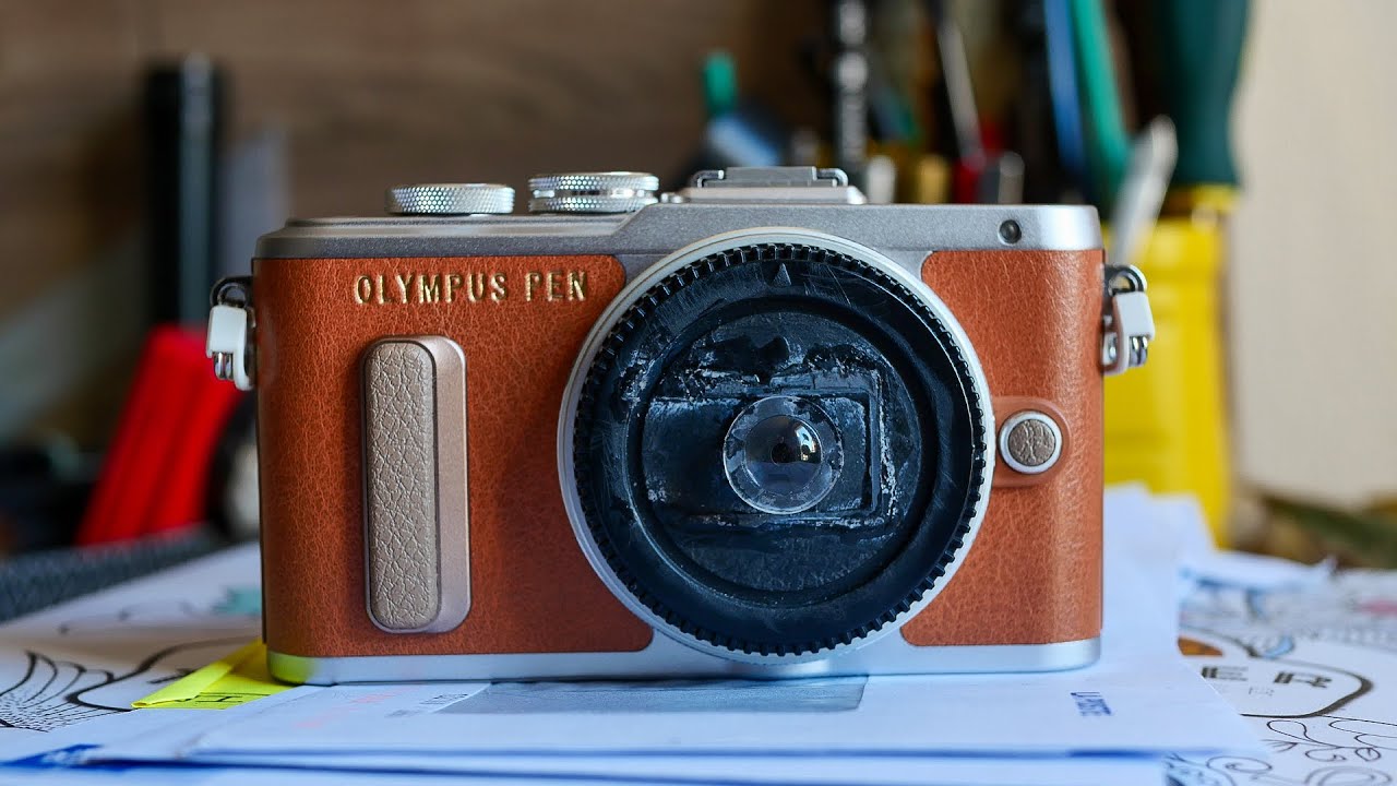 Объектив от одноразового фотоаппарата Kodak Ultra. Маленький, но. Olympus E-PL8