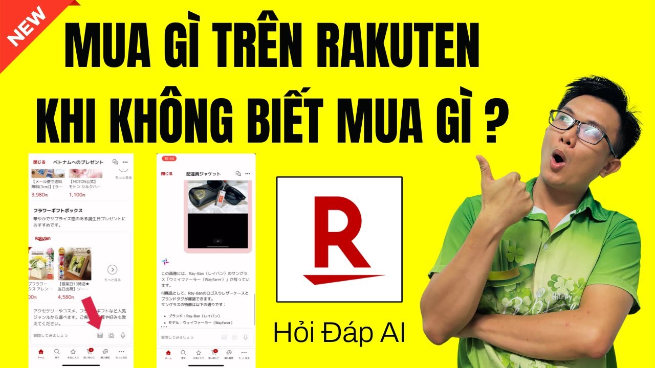 Cách Dùng AI Trong Ứng Dụng Rakuten Gợi Ý Sản Phẩm Mua Hàng ✅