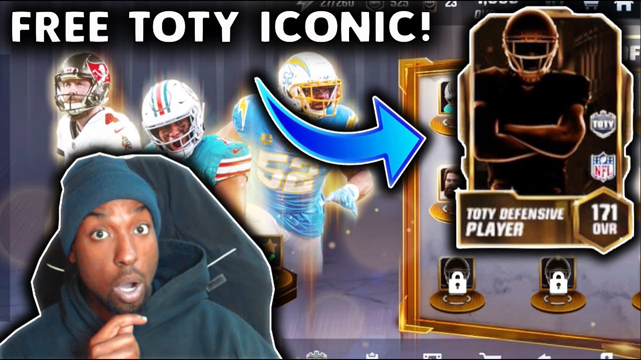 CLAIMING MY FIRST FREE TOTY ICONIC IN MADDEN MOBILE 24!