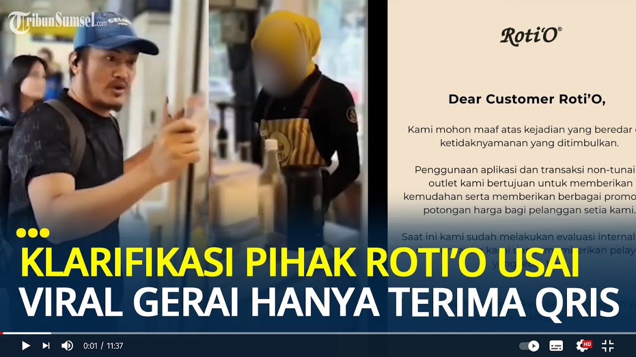 Klarifikasi Pihak Roti O usai Viral Gerai Hanya Terima Pembayaran QRIS dan Tolak Tunai