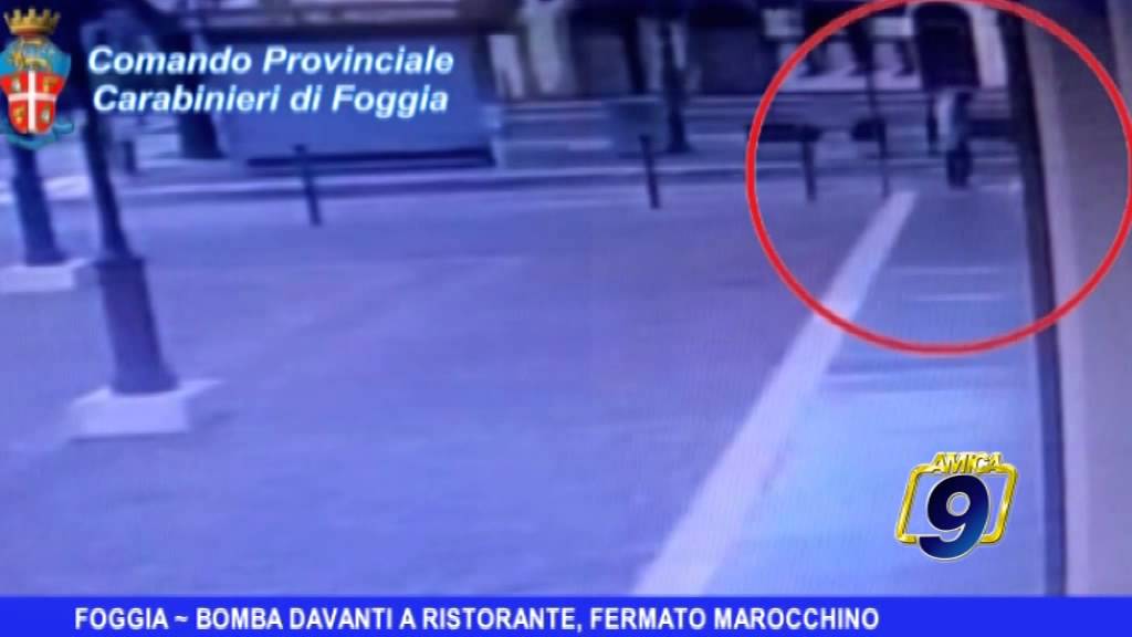 FOGGIA | Bomba davanti a ristorante, fermato marocchino