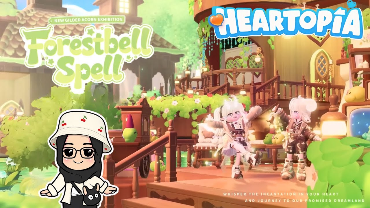 🔴Outfit Lucu Baru dan Furniture Gemas! New Gilded Acorn Exhibition : Forestbell Spell [ HEARTOPIA ]