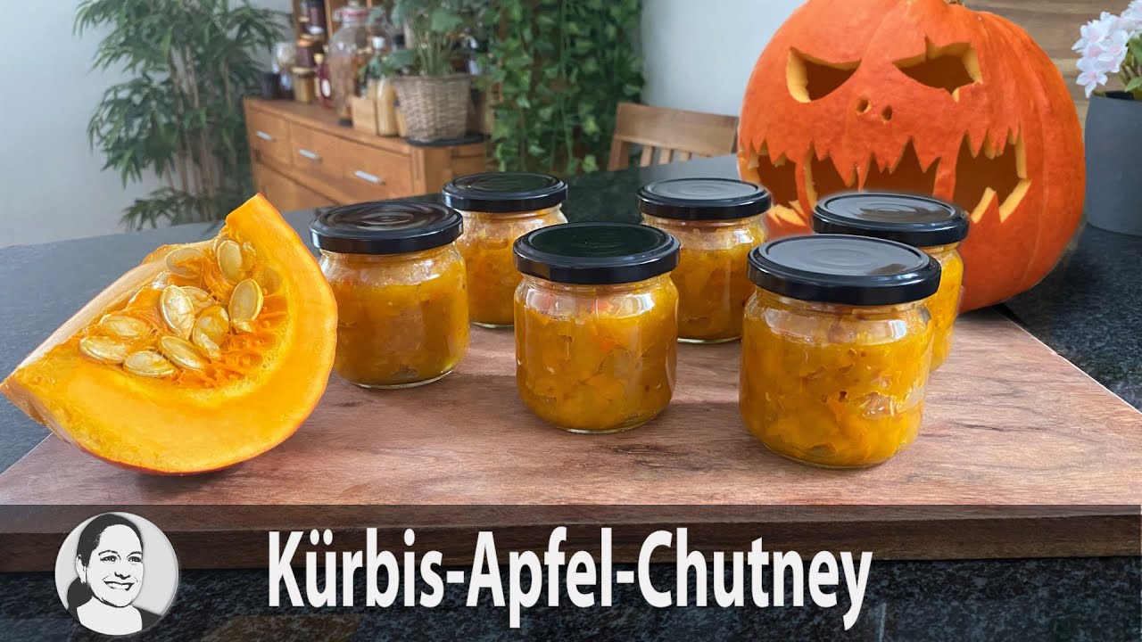 Selbstgemachtes Kürbis Apfel Chutney - einfach und lecker! 🎃