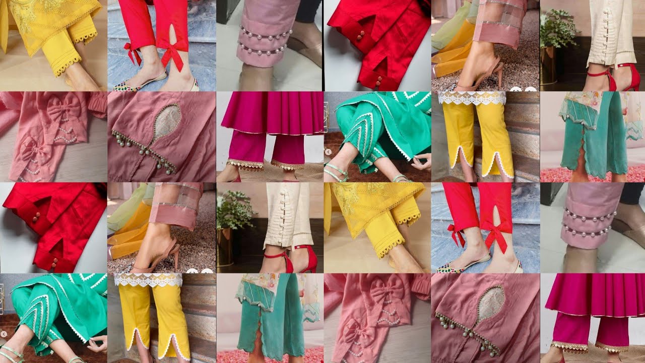 Ladies Pant designs || Pant mohri cut design || Pant Bottom Design with lace || pant mohri design