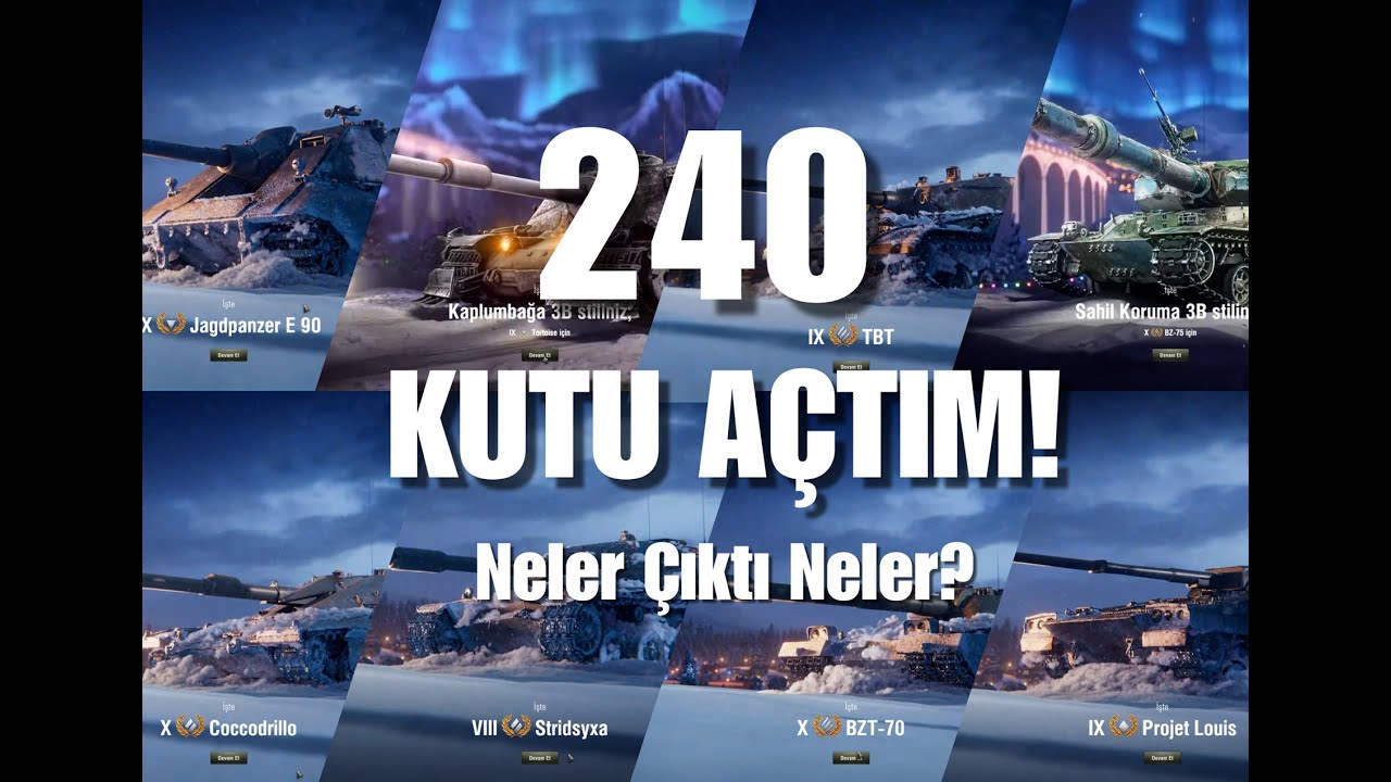 240 YILBAŞI KUTUSU AÇTIM! 😱 World of Tanks’te Çıkanlar ŞOK ETTİ!