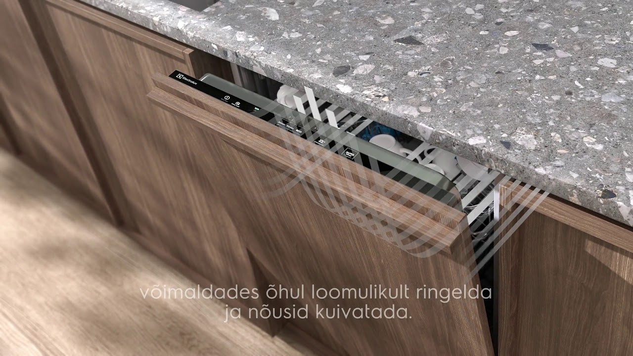 Electrolux nõudepesumasina AirDry kuivatus