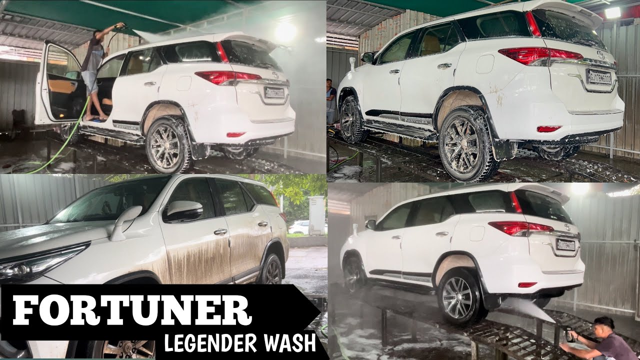 Finally Fortuner Legender ko full wash kar diya 🚗🔥फ़ॉर्च्यूनर को फूल वोश कर ही दिया/