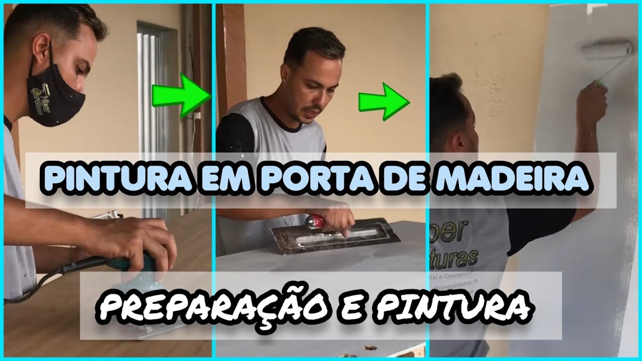COMO PINTAR PORTA DE MADEIRA NOVA - PASSO A PASSO