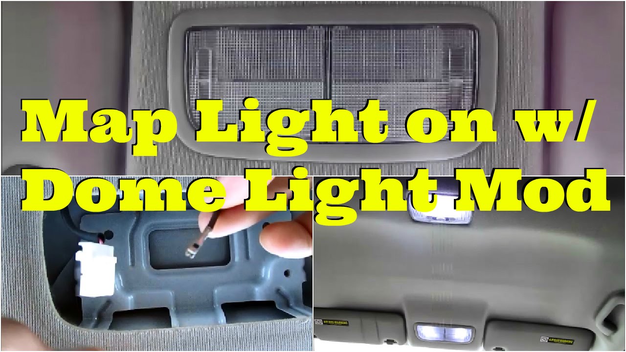 Tutorial: Map light on with dome light mod -DiyCarModz