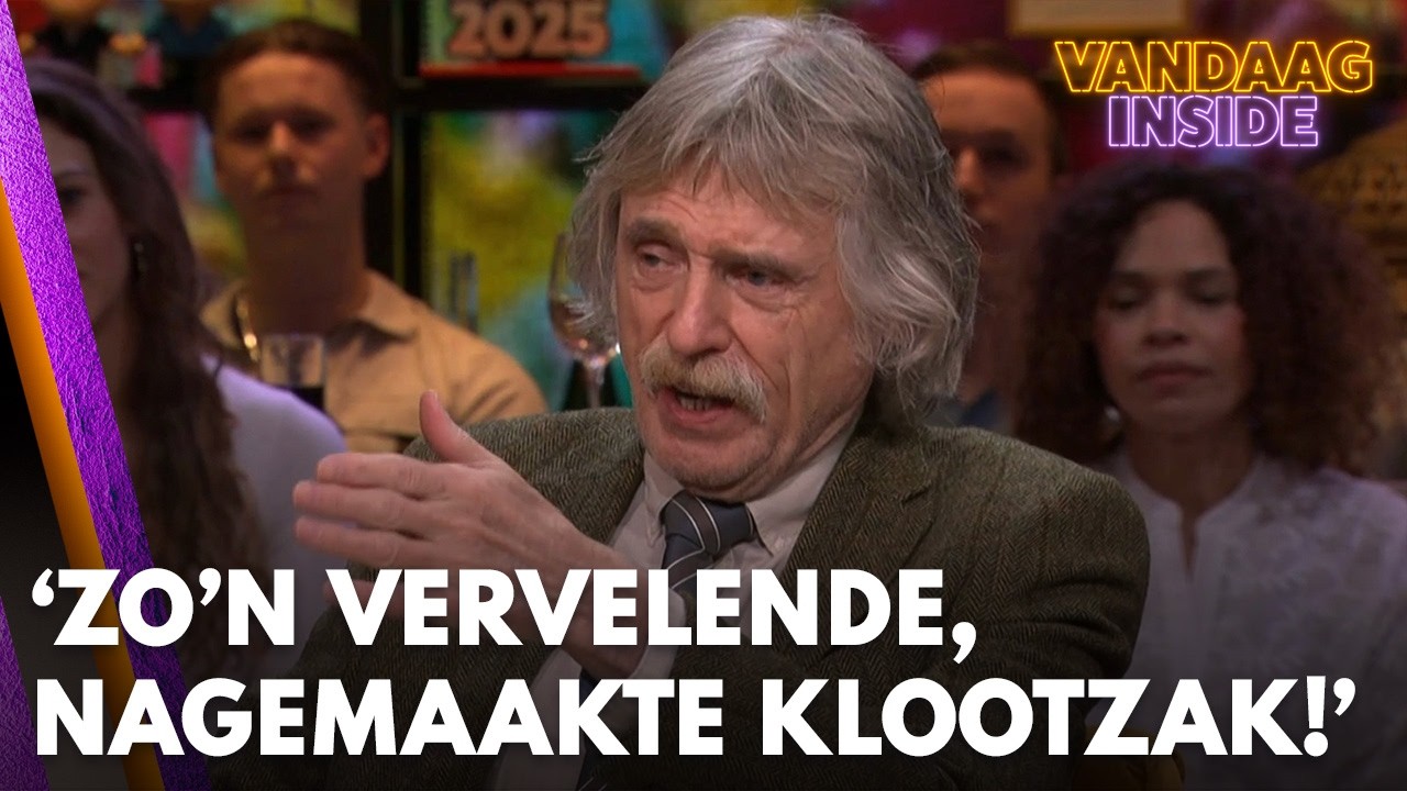 Johan Derksen haalt uit: ‘Dat is zo’n vervelende, nagemaakte klootzak!’ | VANDAAG INSIDE