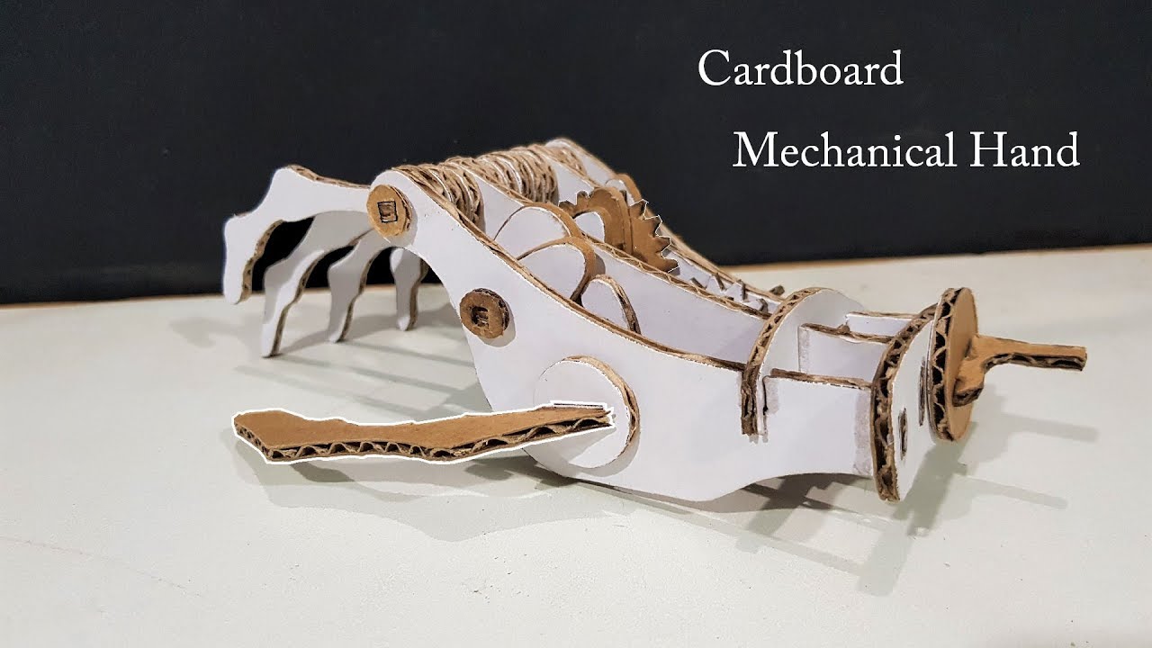 How to make Mechanical Robotic Hand From Cardboard