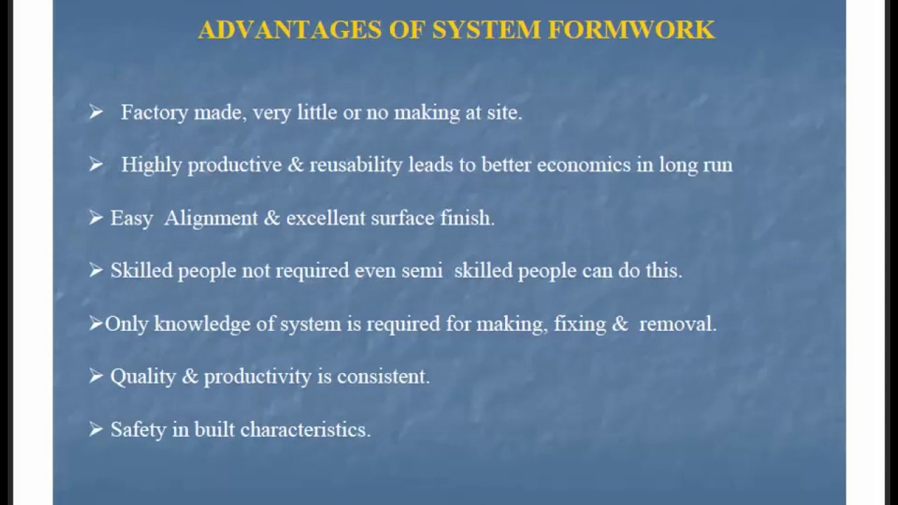 what is Formwork