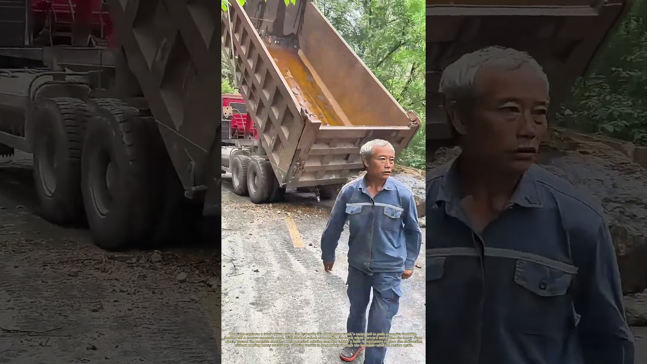 Moving Roadblock Boulders: How A Truck Bed Clears A Landslide Blockage