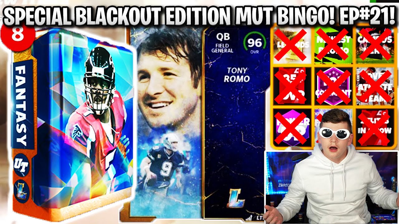 SPECIAL BLACKOUT EDITION MUT BINGO! MUT BINGO EPISODE 21! | MADDEN 22 ULTIMATE TEAM
