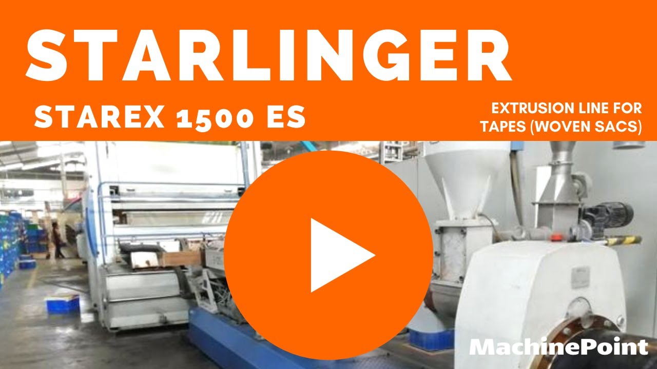 STARLINGER starEX 1500 ES  Extrusion line for tapes (woven sacs) | STARLINGER Machines