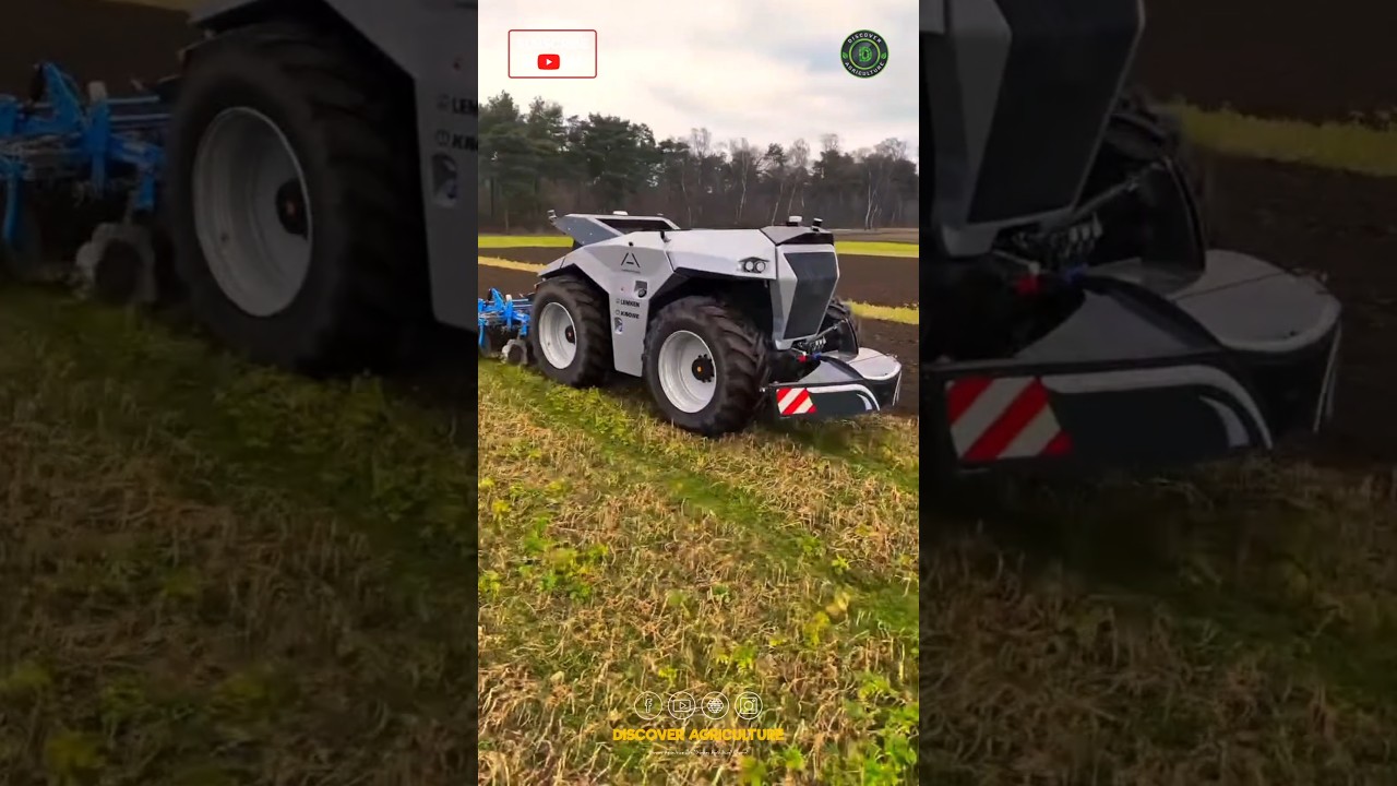Amazing Driverless Tractor Machine 🚜😱