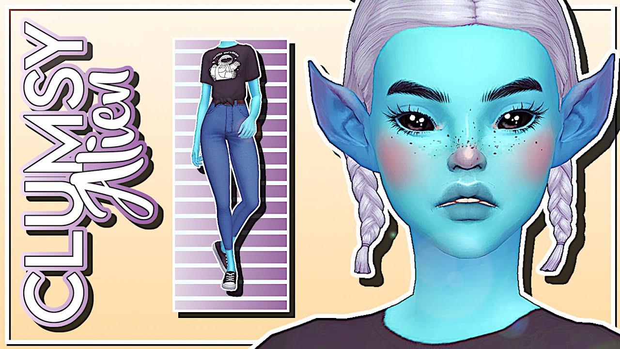 The Sims 4 | CLUMSY ALIEN 👽🐈 | CAS&Lookbook + CC Links