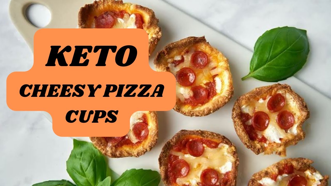 KETO CHEESY PIZZA CUPS