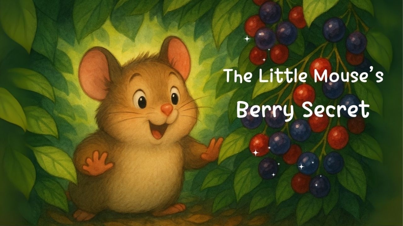 The Little Mouse’s Berry Secret 🍓 | Story About Sharing & Friendship