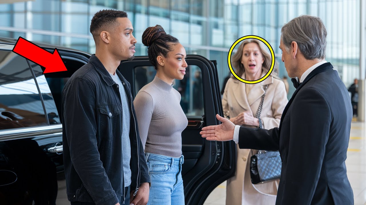 Woman Claims Black Couple “Cheap Travelers” — Chauffeur Opens VIP Limo Door at Final Gate...