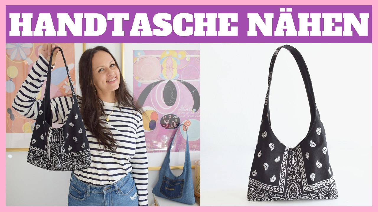 Einfache kleine HANDTASCHE nähen 🪡​✨​🩷​ DIY MODE