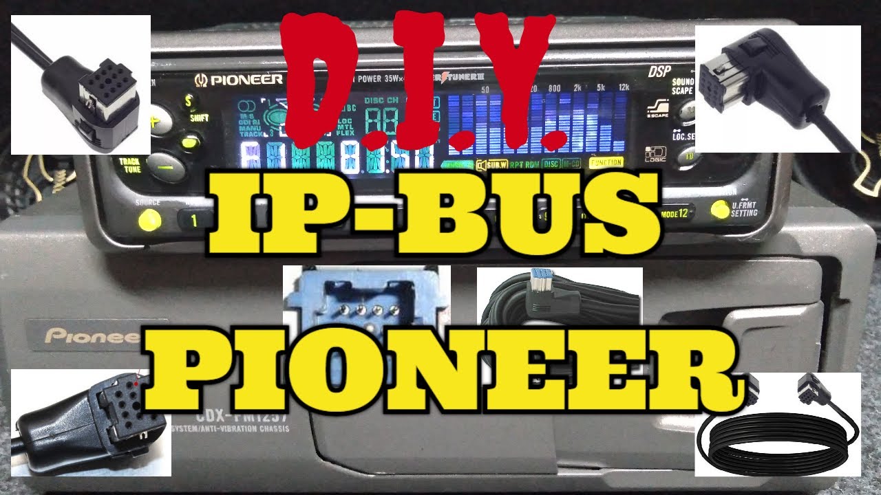 IP-BUS #PIONEER fazendo você mesmo D.I.Y. na disqueteira multi-cd CDX-1257