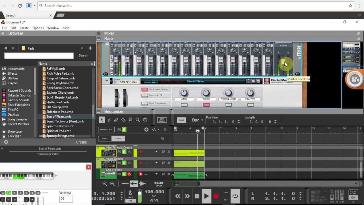 reason 9 propellerhead making a beat and using reason to pproduce hot producer made 20000 tracks