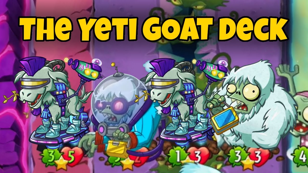 The Brainfreeze Yeti Deck with Goats in PvZ Heroes
