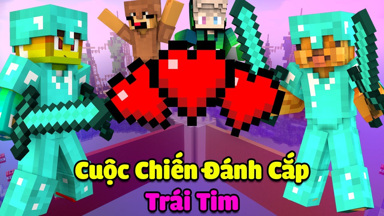 MINI GAME : CUỘC CHIẾN ĐÁNH CẮP TRÁI TIM ** COMBO HỦY DIỆT NOOB TEAM GÀ CŨNG THÀNH PRO PVP ??