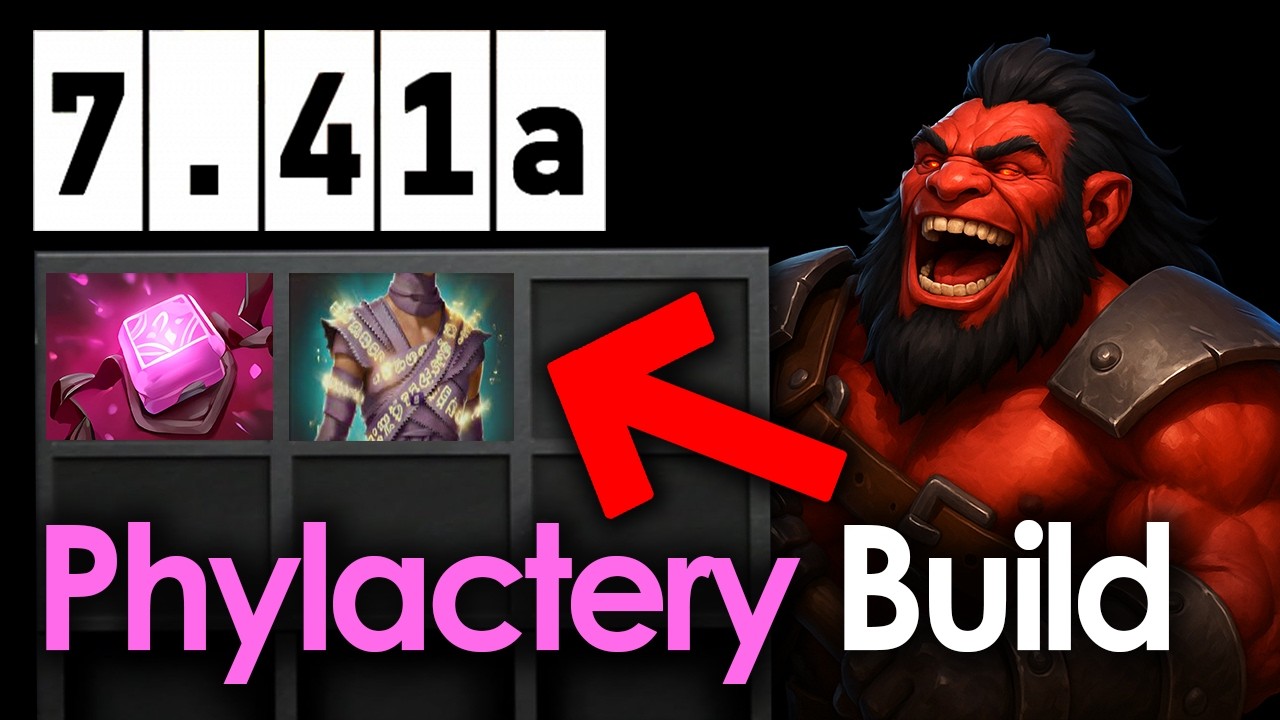 UNSTOPPABLE AXE 7.41a CARRY BUILD with Phylactery + Consecrated Wraps | Dota 2