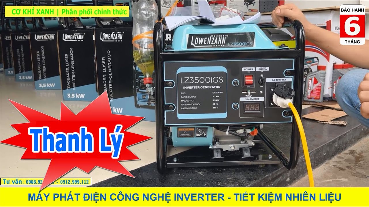 MÁY PHÁT ĐIỆN MINI 3.2-3.5KW | Công Nghệ Mới Inverter - Tiết Kiệm Xăng | Thanh lý 3.9Tr - Bao ship