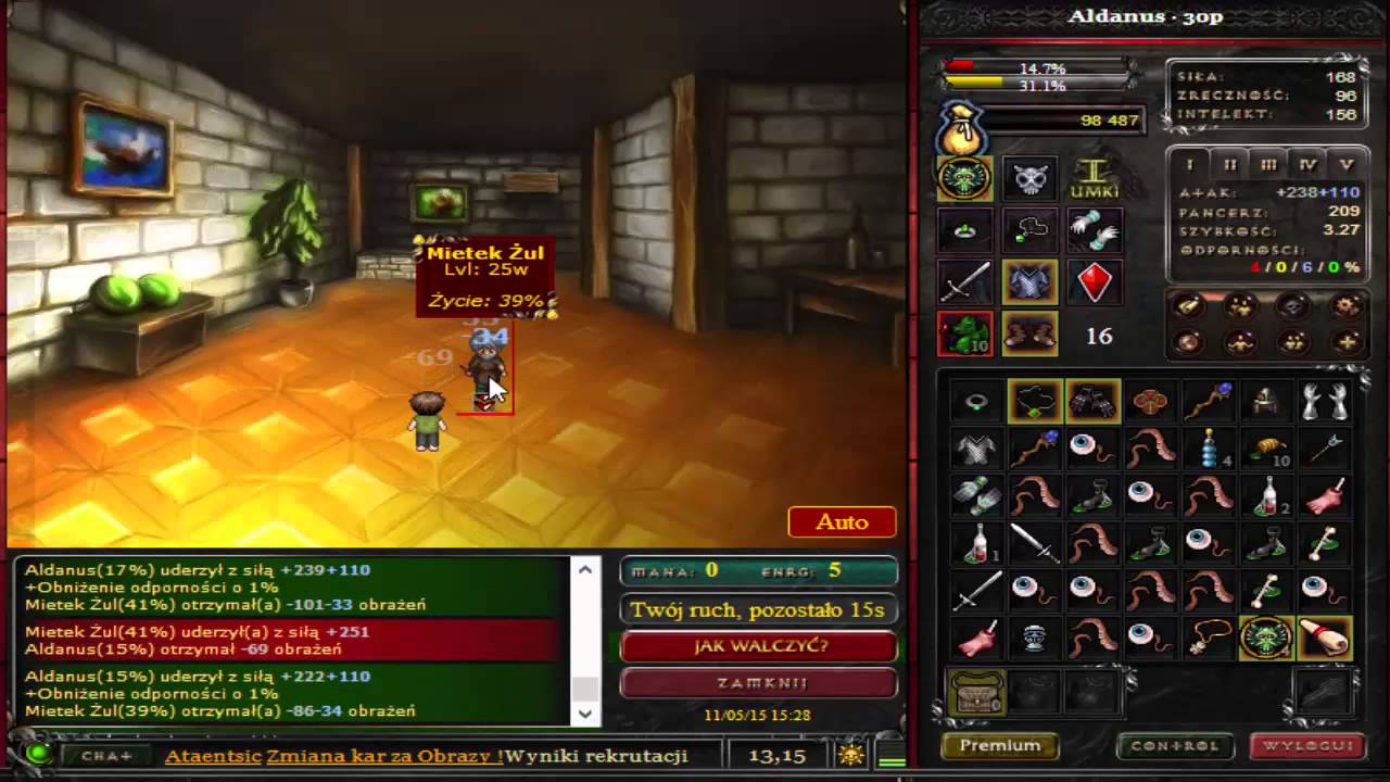 Margonem Mietek na 31lvl Hard