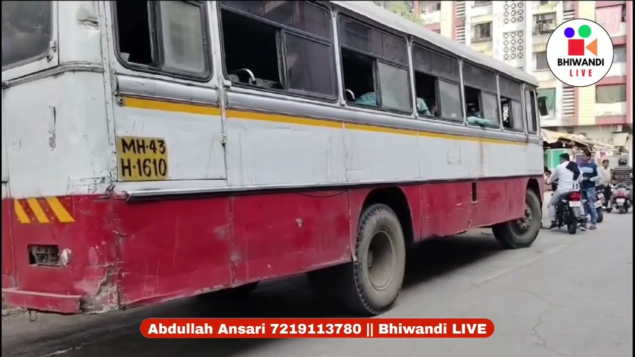Bhiwandi Gaibi Nagar me school Bus ne 60 years mahila Ronda