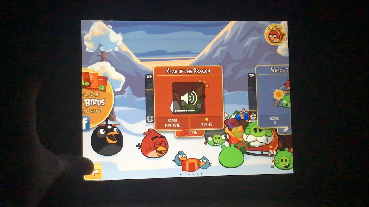 Angry Birds Seasons HD v2.2.0 On iPad 1st Gen iOS 4.3.3 Gameplay
