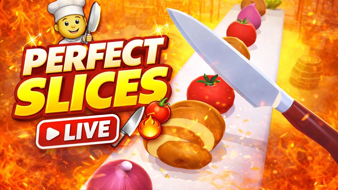 Perfect Slices Live Now 🍎🔪 gameplay #99 #live #shortslive #shortsfeed 