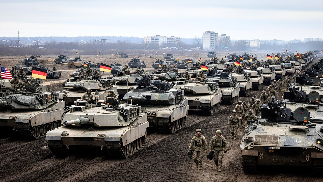 Russia Shocked! US and Germany Launch Massive Armored Vehicle Deployment to Ukraine