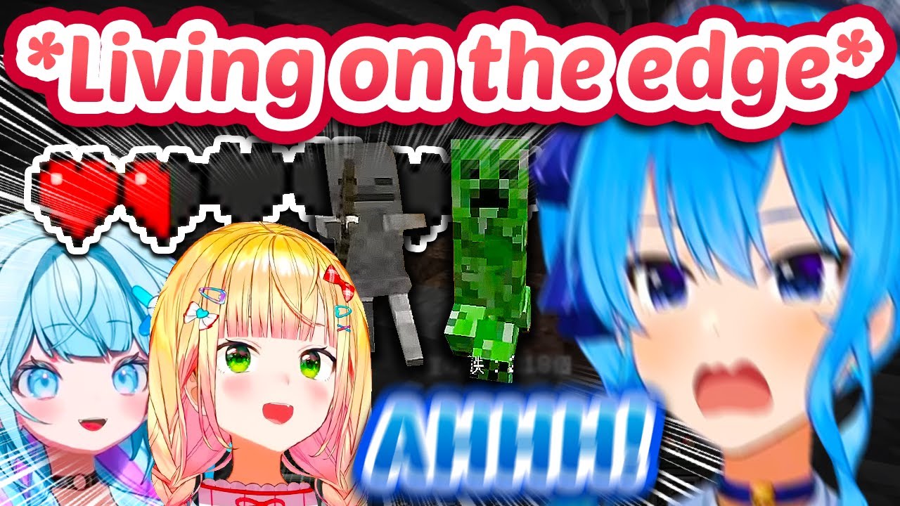 Suisei Turns Holo Minecraft Event Into An *ACTION MOVIE!* ft. Nene & Su 【ENG Sub Hololive】