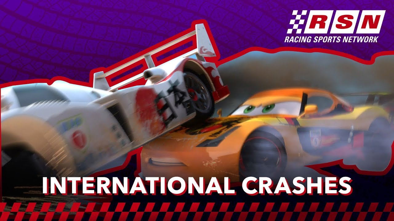 International Collisions | Racing Sports Network | Pixar Cars | @disneyjr