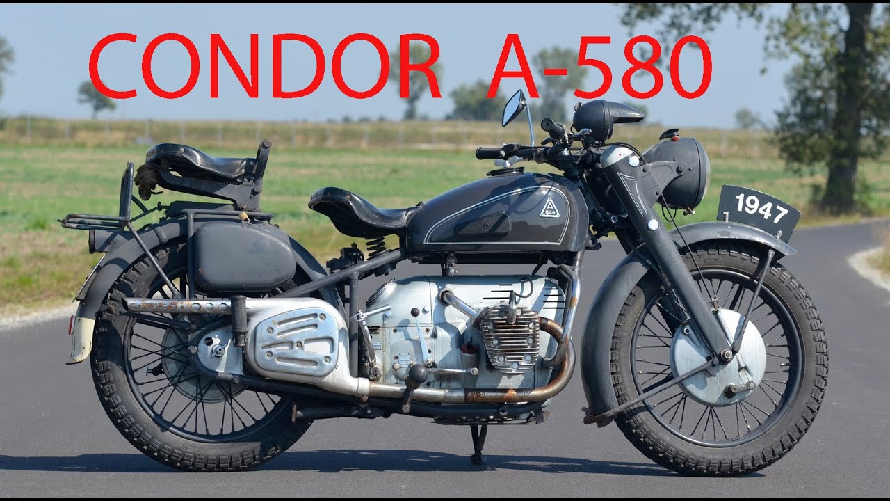 Condor A 580 1947 - Szwajcarski  Wojak na Dwóch Kołach